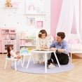 thumbnail image 2 of Fantasy Fields Rainbow Play Table with Two Chairs, White, 2 of 10