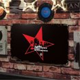 thumbnail image 3 of Placa Metal Vintage Banda Música Pintura Hierro Rectangular Bar Artística 30x20cm, 3 of 9