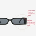 thumbnail image 4 of Qarigey Gafas de sol de lujo para mujer, gafas para hombre, gafas de protección con espejo, montura pequeña, gafas de hip hop, verde y gris Type3 NO3, 4 of 6