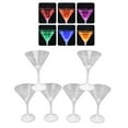 thumbnail image 3 of Flashing Plastic Martini Glasses, Automatic Switch  Craftsmanship Plastic LED Martini Glasses 210ml  For Party, 3 of 8