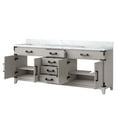 thumbnail image 3 of Laurel 80 in W x 22 in D White Oak Double Bath Vanity and Carrara Marble Top, 3 of 5