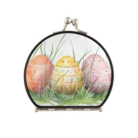 Portable Makeup Mirror Travel Mirror Compact Folding Mirrors Small for Women Beauty Accessories Easter Eggs