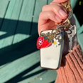 thumbnail image 4 of Osdhezcn Strawberry and Flower Charm Keychain Fashionable Keyring Pendant Handbag Decoration Stylish Bag Accessory for Girls, 4 of 8