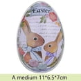 thumbnail image 1 of 5 uds surtido de huevos de Pascua pintados caja de lata de Pascua forma de conejito de Pascua relleno de Metal contenedor de huevos de Pascua caja de dulces de huevos de Pascua Vintage, 1 of 5