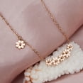 thumbnail image 3 of Fashion Rose Gold Spring Daisy Pendant Necklace Dangling Flower Charm Dainty Jewelry with Jewelry Gift Box, 3 of 4
