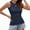 Drakblue, variant on TEMOFON Women's Casual Ribbed Tank Tops Summer Basic High Neck Sleeveless Slim Fit Crop Tank Tops