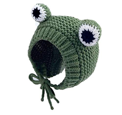 Cute Plush Hat Cartoon Frog Winter Ski Cap for Toddler Kids Baby Boys Girls New