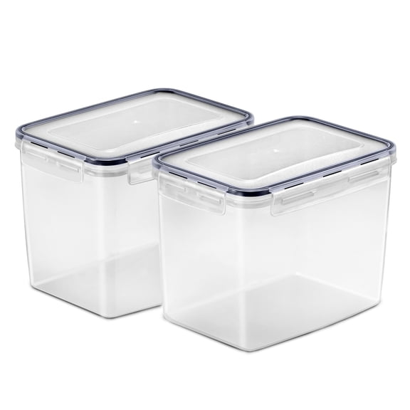 Sorbus 2-Pack 121oz Airtight Food Storage Containers with Snap Lids for Cereal, Pasta, Flour