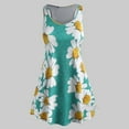 thumbnail image 2 of Robe d'Été Aguichant pour Femmes Femmes Dames Grande Taille à Imprimé Floral Sans Manches à Col Rond Robe Courte, 2 of 6