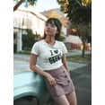 thumbnail image 2 of I Love Geeks Grunge Graphic Quote Women White T-Shirt, Female Small, 2 of 4