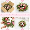 thumbnail image 4 of HOBLOC 20 inches Front Door Wreath with Tulip Artificial Spring Summer Wreath for Wall Window Room Farmhouse Indoor Outdoor Decor, 4 of 8