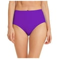thumbnail image 6 of Sopiago Black Swimsuit Bottoms Women High Waisted Bikini Bottoms Tummy Control Swimsuit Bottoms Ruched Bathing Suit Swim Bottom High Cut Purple,S, 6 of 6