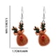 thumbnail image 2 of Pendientes para mujer, regalos para mujer, pendientes navideños de Papá Noel con aceite de colores, pendientes de muñeco de nieve, 2 of 2