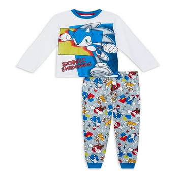 Sonic The Hedgehog Sonic Hedgehog Boys Long Sleeve Pajamas Set, 2-piece, Sizes 4-12