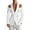 #025-White, variant on Men's Deconstructed Blazer, Single Breasted Two-Button Sport Coat with Cut-Out Shoulders & Metal Accent Straps, Fashion Statement Jacket