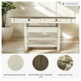 thumbnail image 3 of Ashley Bolanburg Engineered Wood Counter Height Dining Table in Two-Tone, 3 of 6
