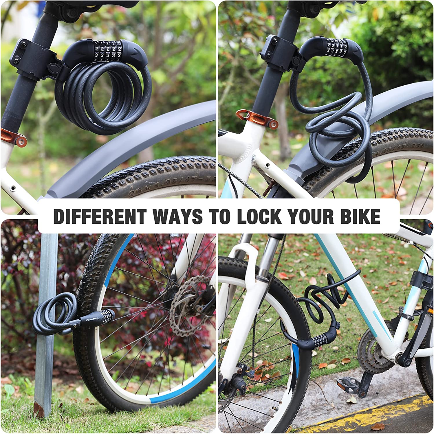 ValueMax 5 Ft Cable Bike Lock with Combination photo 8