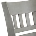 thumbnail image 3 of Weston Home Shapel Lattice Back 29"H Swivel Bar Stool, Antique Grey Finish, Grey Linen, 3 of 7