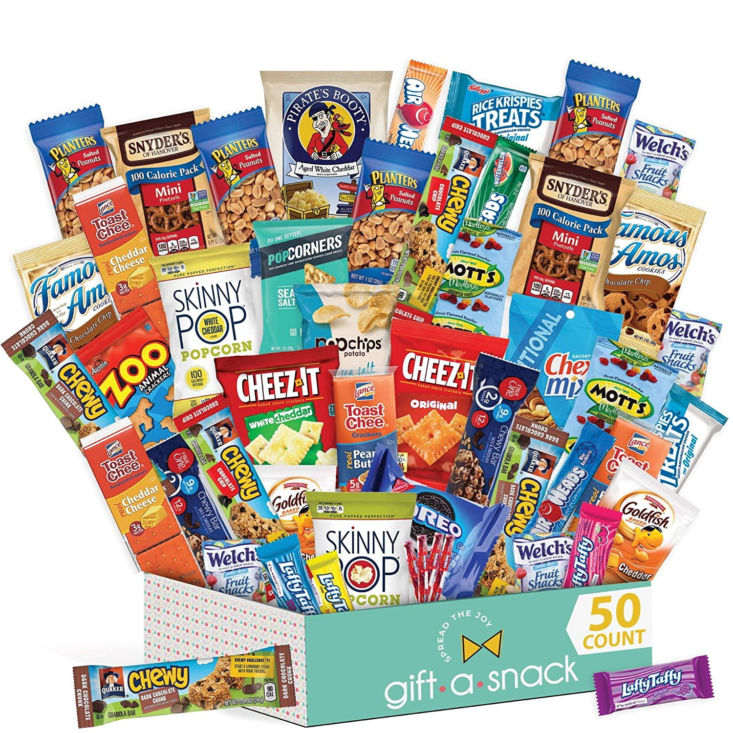 Snack Box Variety Pack (50 Count) Candy Gift Basket for ...