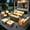 Beige, variant on XIZZI Patio Furniture 6 Pieces High Back Wicker Outdoor Conversation Set All Weather Rattan Outside Seating Set with Fire Pit Table for Balcony, Beige