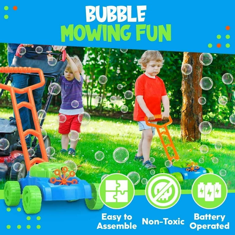 Bubble Mower Toys for Toddlers Bubble Machine with Bubble