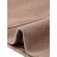 thumbnail image 5 of INSPIRE CHIC Double Breasted Pea Coat for Women Stand Collar Mid Long Trench Outwear Winter Coat with Belt M Dark Khaki, 5 of 6