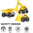 thumbnail image 5 of Engineering Construction Vehicle Set,3Pcs construction Play Car Toy,Outdoor Sandbox Car Toys for Kids Ages 2 & up,Dump Truck, Loader, Excavator,Best Birthday Gifts for Kid, 5 of 14