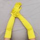 thumbnail image 5 of Xiao Hua Guantes de satén clásicos para adultos, largos, de 55 cm (amarillo claro), 5 of 5