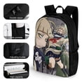 thumbnail image 3 of My Hero Academia Himiko Backpack Student Satchel Schoolbag Bookbag Laptop Bag Multipurpose Large Capacity Daypack Rucksack Travel Bag, 3 of 8