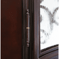 thumbnail image 6 of 72" x 80" Environment Damage Resistant Polyurethane Composite Exterior Entry House Front Door, Openable Tempered Rain Glass Window, Right-Hand Double Door Inward Swing Dark Walnut AR05, 6 of 12