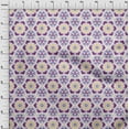 thumbnail image 3 of oneOone Cotton Jersey Purple Fabric Artistic Flower & Shapes Geometric Sewing Craft Projects Fabric Prints By Yard 58 Inch Wide, 3 of 4