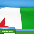 thumbnail image 4 of G128 Djibouti Djiboutians Flag | 3x5 Ft | LiteWeave Pro Series Printed 150D Polyester | Country Flag, Indoor/Outdoor, Vibrant Colors, Brass Grommets, 4 of 7