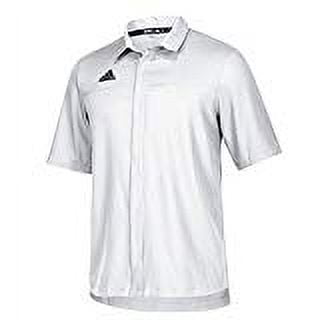 Adidas men's team iconic full button polo hotsell