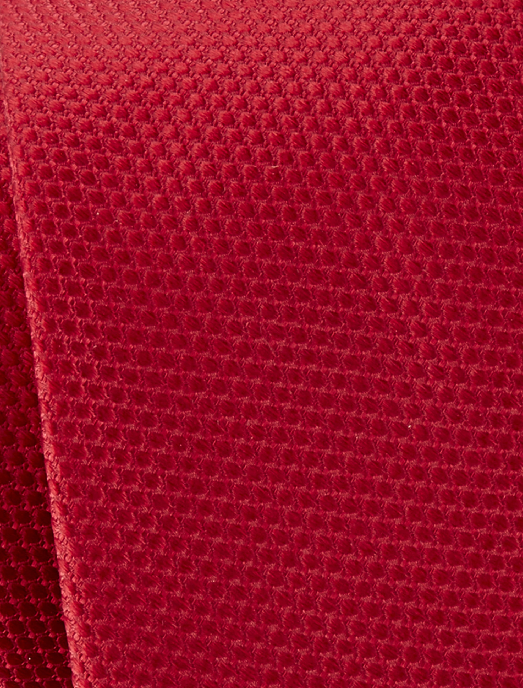Solid Silk Tie Red XL