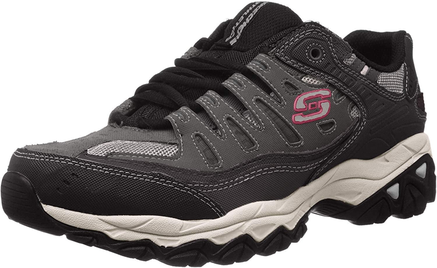 skechers memory foam black sneakers