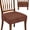 Brown Beige, variant on Chair Covers for Dining Chairs Set of 2, White Burlap Texture Soft Stretch Seat Covers, Farmhouse Vintage White Removable Washable Non-Slip Seat Slipcovers, No Rear Chair Protectors