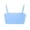 Sky Blue, variant on Women Swimwears Bikini Top Solid Color Tankini Swimsuit Adjustable Straps Removable Bandeau Bikini Top Swimwear For Beach Pool Green S