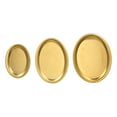 thumbnail image 4 of Bandeja de postres de acero inoxidable, 3 uds., proceso de pulido de espejo, bandeja de exhibición de joyería para aperitivos, color dorado, 4 of 5