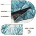 thumbnail image 4 of Seal Area Rugs 5x7 ft Watercolor Gradient Blue Green Seal Seaweed Sands Washable Rug Non Slip Indoor Carpet Absorbent Floor Mat for Living Room Bedroom Dining Room, 4 of 9