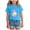 Blue, variant on Pastel Galaxy Ghost Halloween Girl Kids Ghost Coquette Bow T-Shirt 13-14 Years