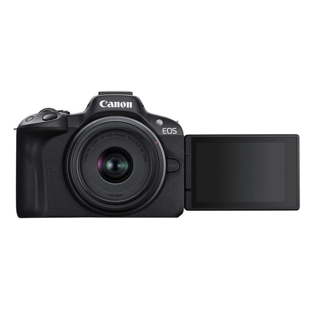Canon EOS R50 Mirrorless Vlogging Camera (Black) w/RF-S18-45mm F4