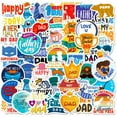 thumbnail image 2 of Clearance! 50Pcs Father's Day Stickers Pack Dad Stickers Happy Father's Day Stickers Vinyl Stickers For Father's Day Gift Cards Labels Party Water Bottle Decorations, 2 of 9
