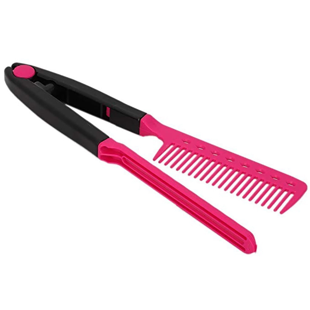 TOYFUNNY Hair Straightener Hair Dress Styling V Shape Comb Diy Salon Hairdressing