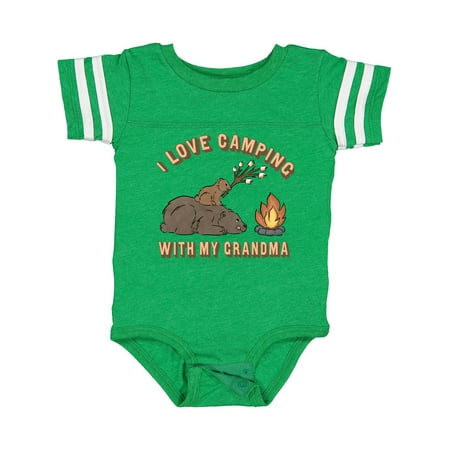 

Inktastic I Love Camping with My Grandma Gift Baby Boy or Baby Girl Bodysuit