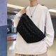 thumbnail image 5 of Riñonera a cuadros para mujer | Bolso de lona de verano con cremallera | Riñonera de gran capacidad | Patrón blanco | Accesorio de moda de viaje | 50x8x22cm Duradero Ligero, 5 of 8