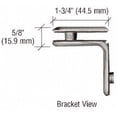 thumbnail image 5 of CRL TR090BN Brushed Nickel Trianon Series 90 Degree Glass-to-Glass Clamp, 5 of 5