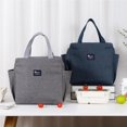 thumbnail image 2 of Qarigey Bolsa de almuerzo aislada impermeable de gran apertura bolsa de gran capacidad bolsas térmicas reutilizables almacenamiento Picnic bolso para Bolsas de mensajero y de hombro Armada Qarigey AP007880-04, 2 of 6