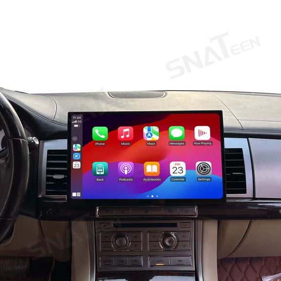 SNATEEN 13.3 inch Carplay Screen/Radio/Multimedia Player for Jaguar XF 2008-2015 Car Navigation/GPS Upgrade Headunit Android Display 1080P Touch Screen Receiver Replace System