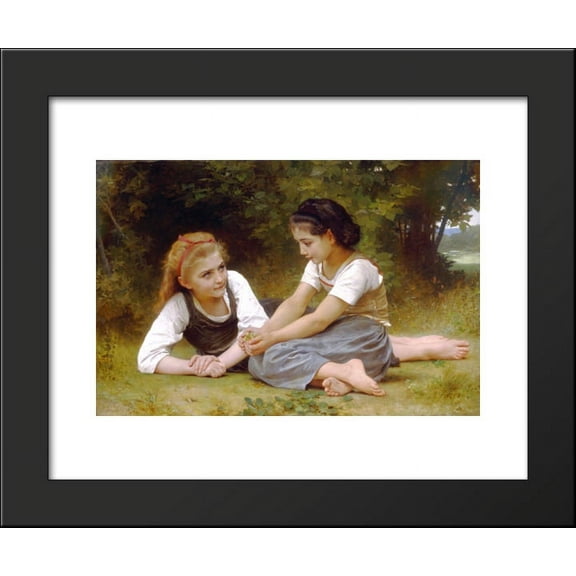 The Nut Gatherers 20x24 Framed Art Print by William-Adolphe Bouguereau