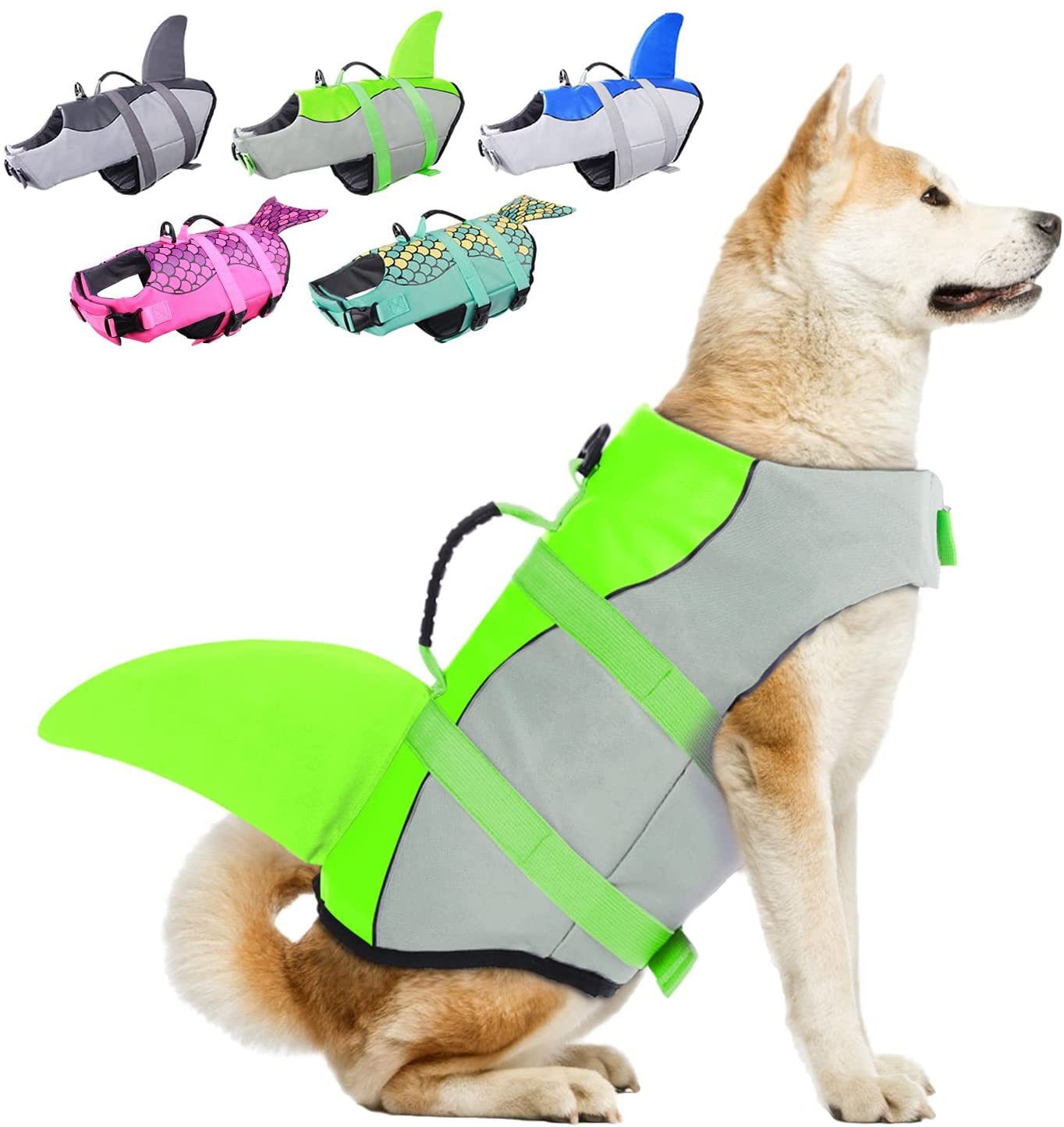 Dog Life Jackets Ripstop Pet Floatation Life Vest for Small Middle